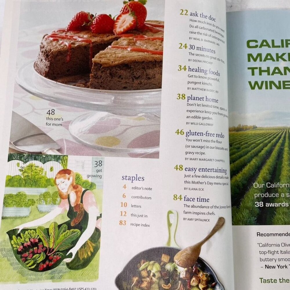 Vegetarian Times Magazine u Vol 38 No 2 Issue 393 April May 2012 Spring Meals - Picture 4 of 7